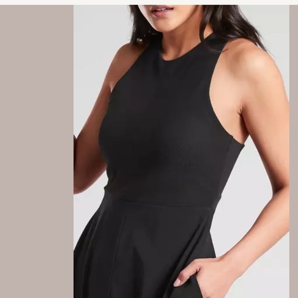 Athleta Dresses Athleta Winona Midi Support Dress Black Nwt Poshmark